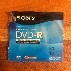 New Sony Handycam DVD-R 1.4GB - Blue